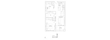 floor plan of the lower level of the home