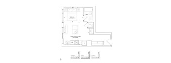 a floor plan of a small apartment