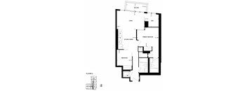 floor plan of the first level of the house