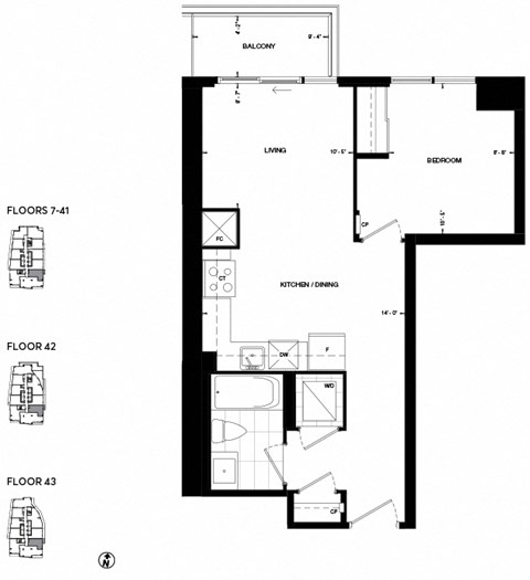 a floor plan of a house with floor plans of different floors