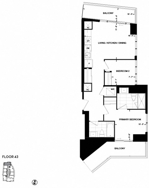 the floor plan of the residence