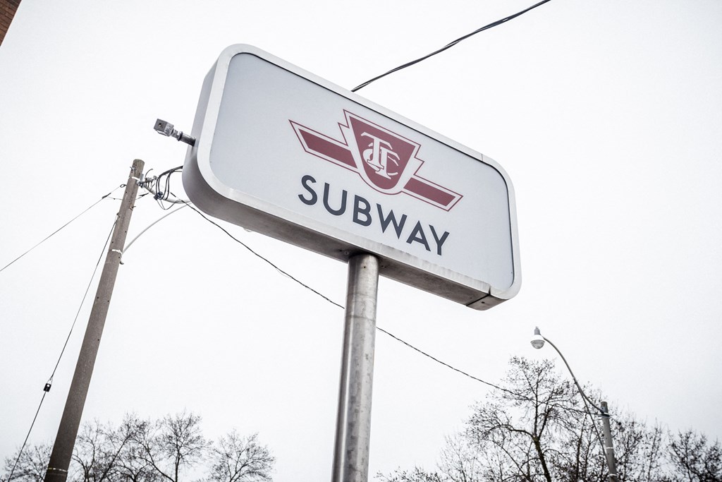 TTC subway sign