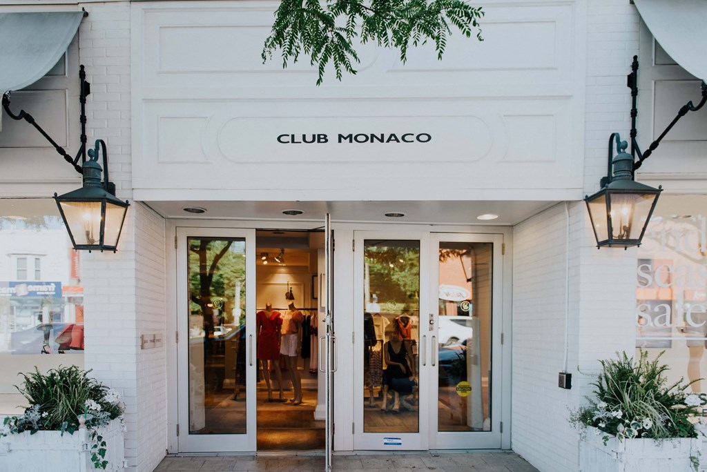 the front of a store called with its doors open