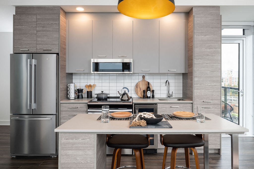 kitchen in liberty village apartment rental