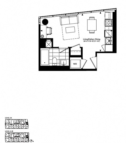 studio apartment liberty village