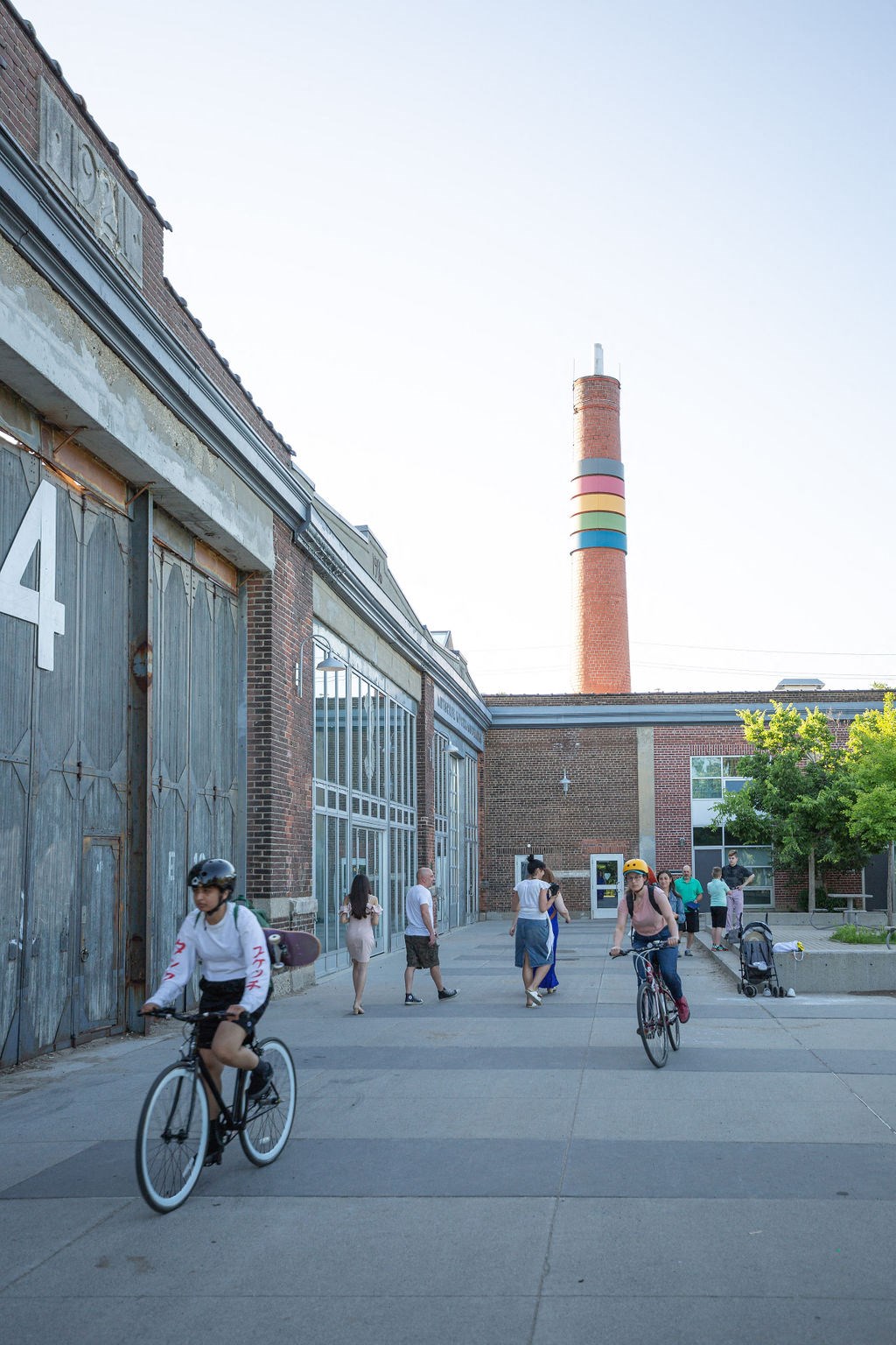 two people on bicycles