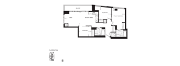 the floor plan of the third floor of the house
