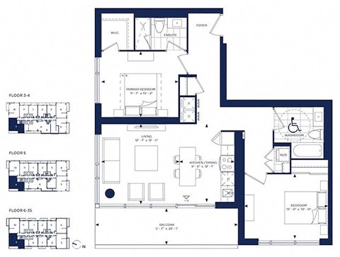 a blueprint of a floor plan of a house