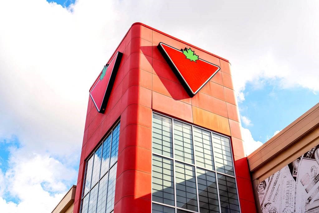 the facade of a building with a sign on top of it