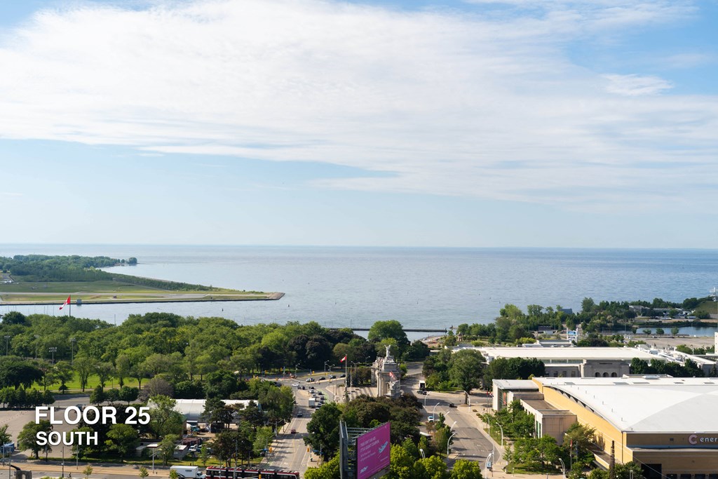 View of lake ontario from 25th floor of liberty house