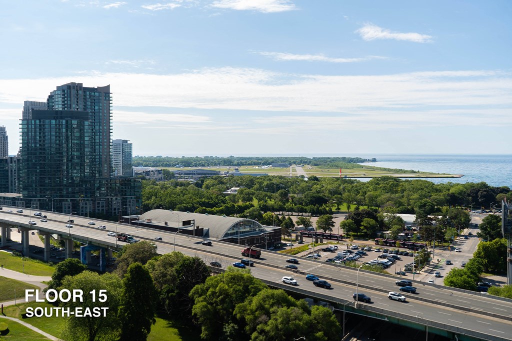 Southeast view from liberty house aparments of lake ontario from 15th floor
