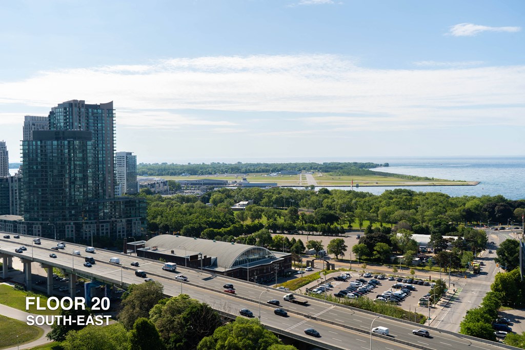 southeast view of lake ontario from 20th floor of liberty house