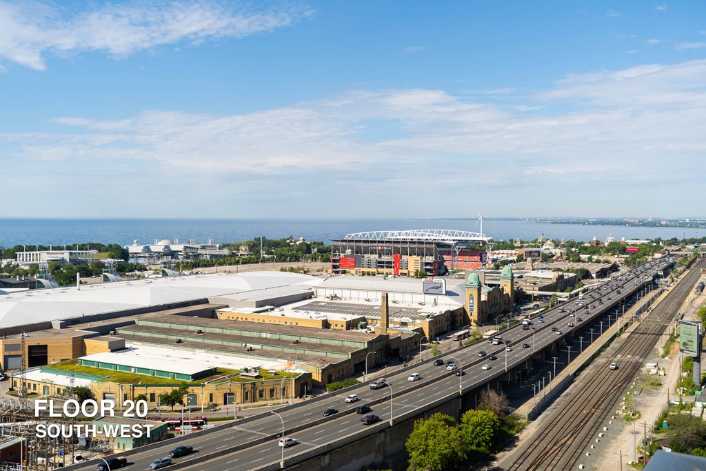 southwest view from 20th floor of liberty house