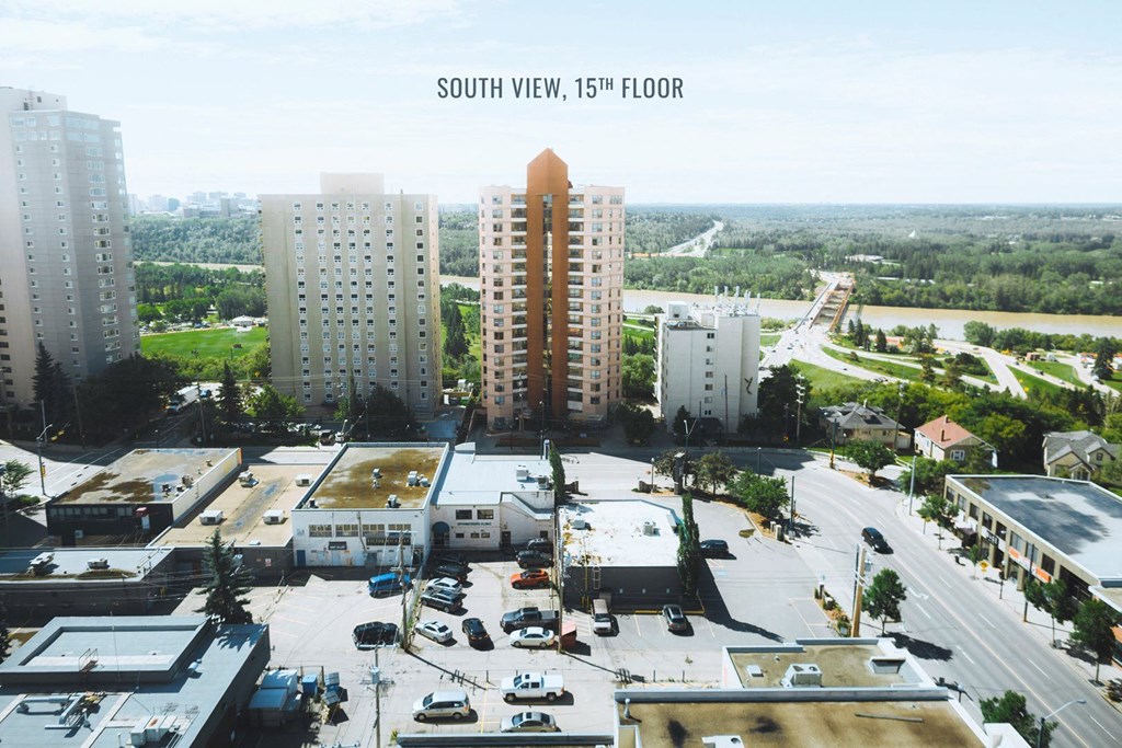 an aerial view of the city of south view 167th floor
