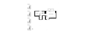 a floor plan of a home with floor plans of different rooms