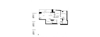 a floor plan of a home with floor plans of different floors