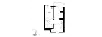 a floor plan of a house with a triangular floor plan and a plan of floor