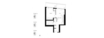 floor plan of the ground level of the house