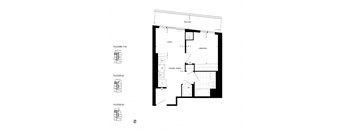 a floor plan of a house with aisles