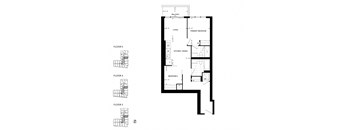 floor plan of the first and second floors of the house