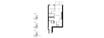a floor plan of a house with floor plans of different floors