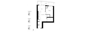 floor plan of the ground floor of the house
