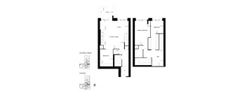 a floor plan of a house with floor plans of different floors
