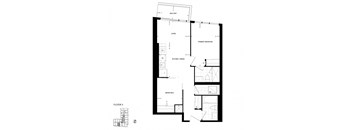 floor plan of the upper level of the house