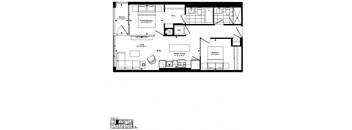 2 Bedroom 2 Bathroom Floor Plan