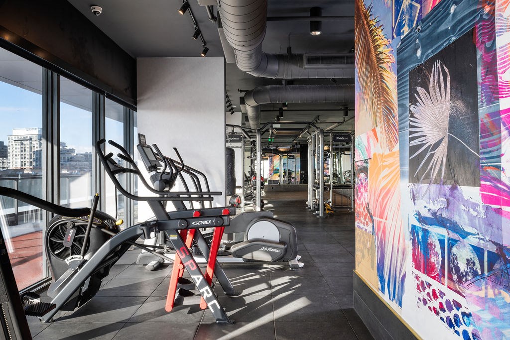 the gym is on the seventh floor of the building