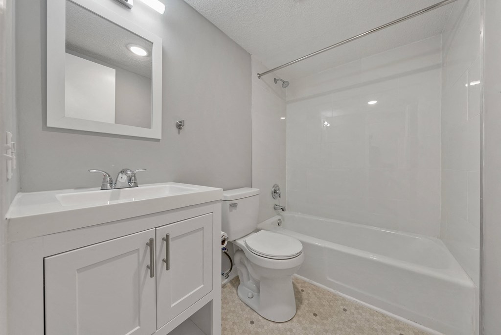 a bathroom with a sink toilet and a shower