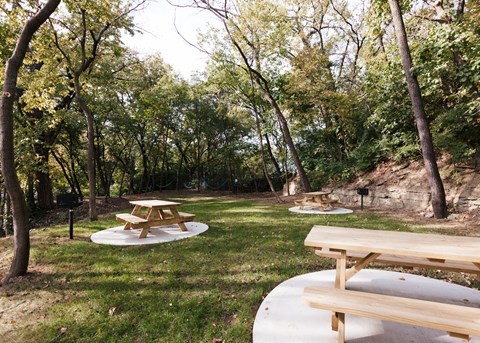 outdoor grilling space