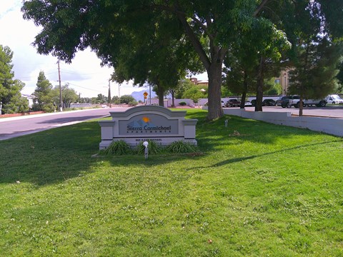 A sign in front of a tree reads "Sunset Golf Club".