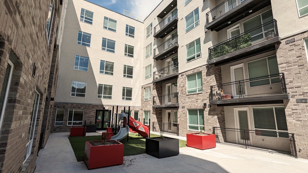 A view of the courtyard area