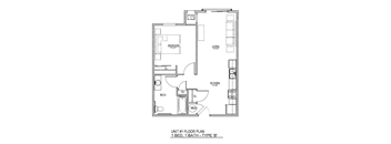 1 Bed 1 Bath Type B