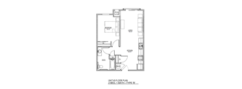 2 Bed 1 Bath Type B