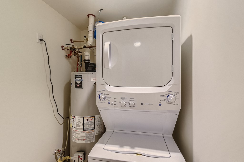 the washer and dryer in the laundry room