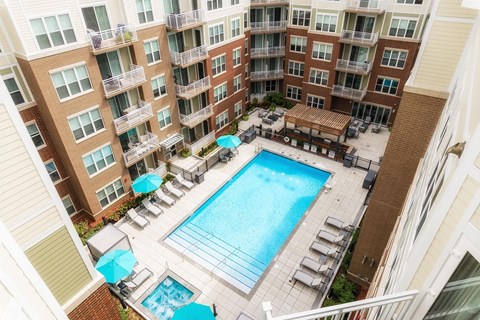 a view of the pool at the residence inn