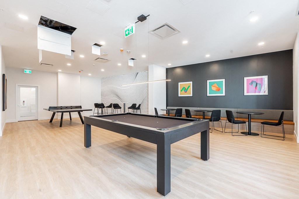 play a game of ping pong in our games room
