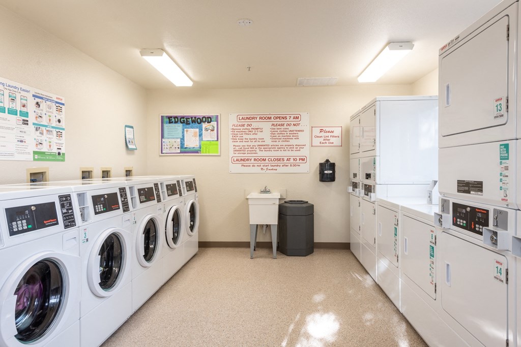 Laundry Room at Edgewood Apartments, Rohnert Park, California