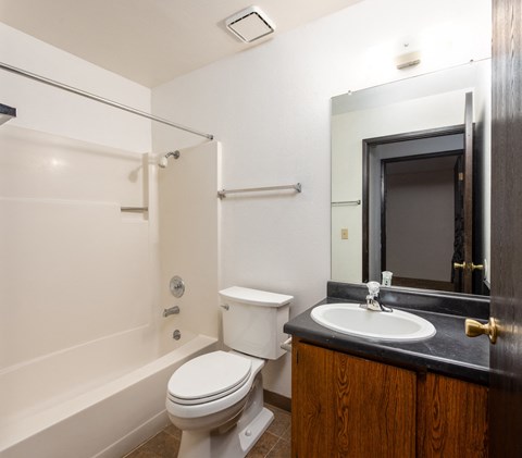 Bathroom With Bathtub at Coddingtown Mall Apartments, Santa Rosa