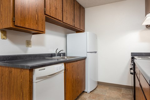 Fully Furnished Kitchen at Coddingtown Mall Apartments, Santa Rosa, CA