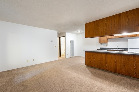 Living And Kitchen at Coddingtown Mall Apartments, Santa Rosa