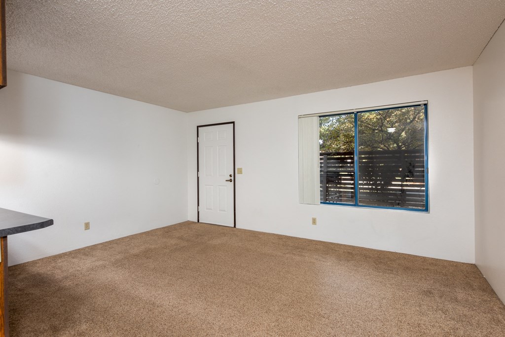 Unfurnished Living Area at Coddingtown Mall Apartments, Santa Rosa, CA