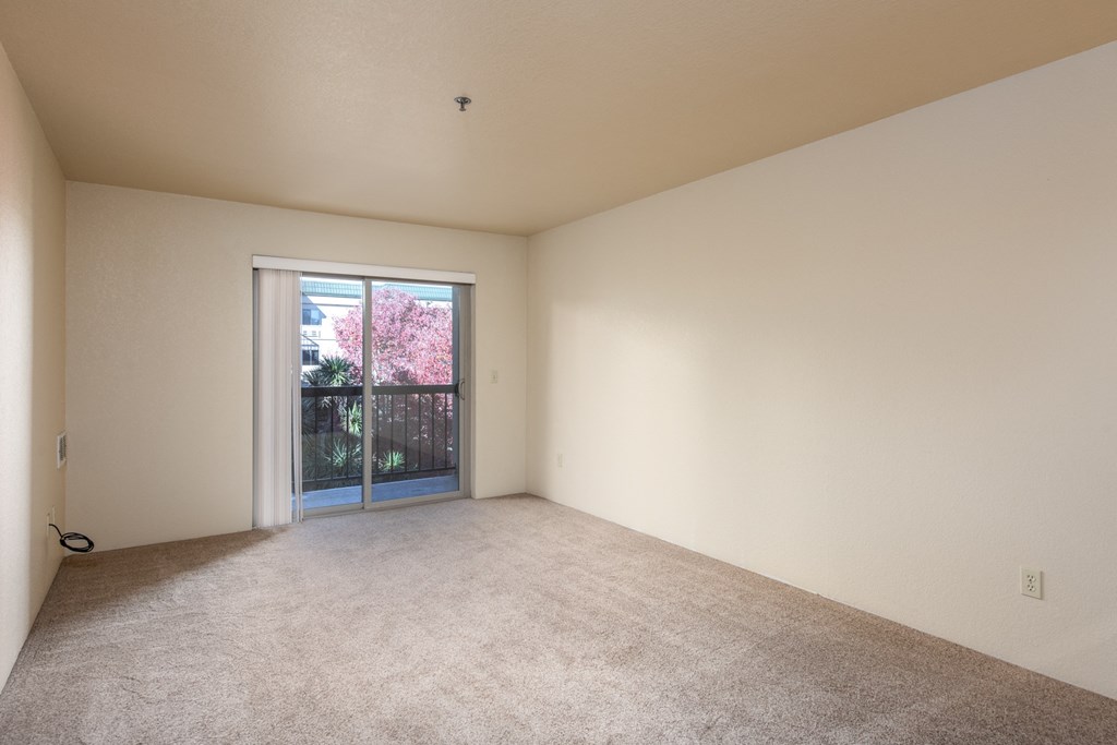 Carpeted Living Space at Altamont Apartments, California