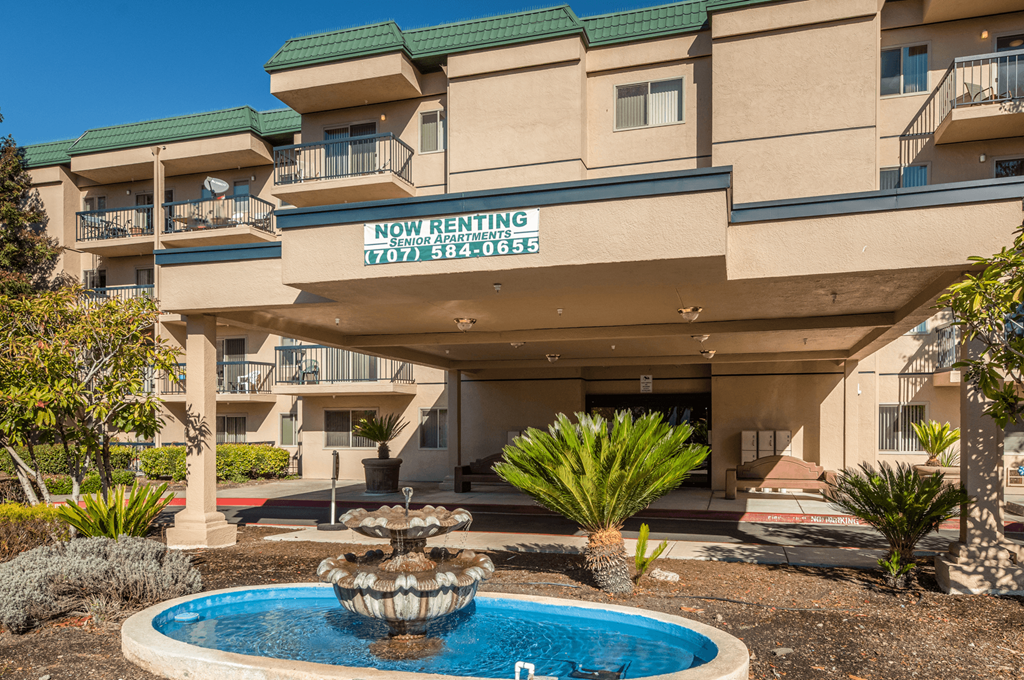 Exterior Fountain at Altamont Apartments, Rohnert Park, California