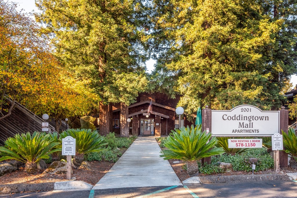 Property Signage at Coddingtown Mall Apartments, Santa Rosa, CA