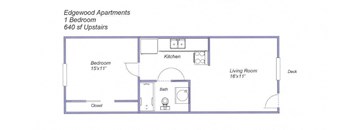 Floor Plan - Upstairs  at Edgewood Apartments, Rohnert Park, 94928