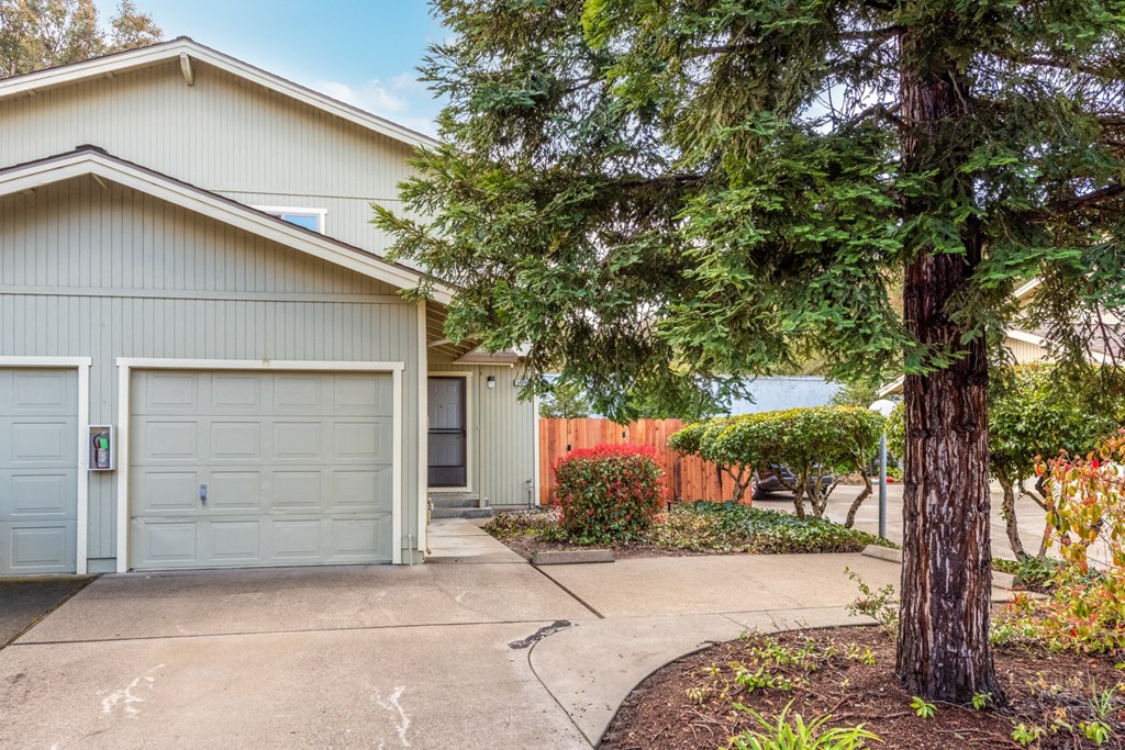 Garages at Meadowrock Duplexes, Santa Rosa, California