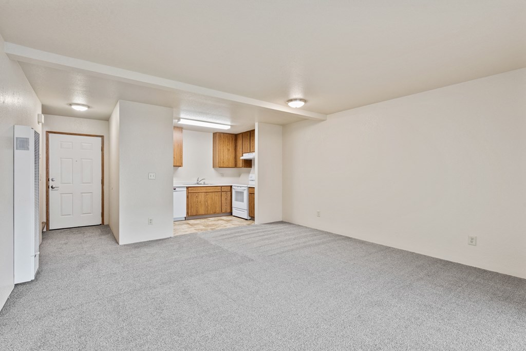 Vacant Living Area at Meadowrock Duplexes, California, 95403